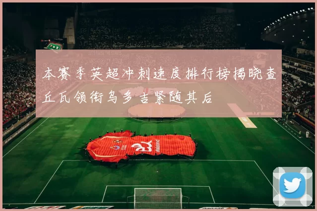 本赛季英超冲刺速度排行榜揭晓查丘瓦领衔乌多吉紧随其后